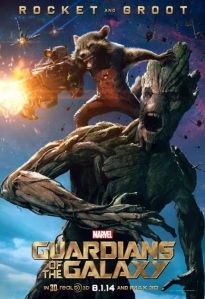 Groot and Rocket Guardians of the Galaxy Poster